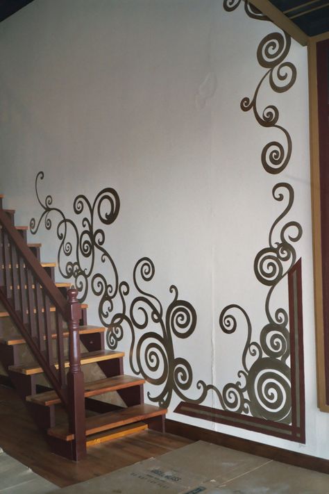 Swirly whirls Bedroom Wall Designs, Wall Designs, Beautiful House, Porch Ideas, Bedroom Wall, Wall Design, Accent Wall, Bedroom Ideas, Beautiful Homes