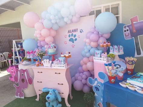 Cumpleaños No. 2 Blues Clues Gender Reveal Ideas, Blue's Clues Birthday Party, Gender Reveal Pinata, Blender Ideas, Clue Party, 2nd Birthday Party For Girl, Piñata Ideas, 1st Birthday Themes, Blue's Clues