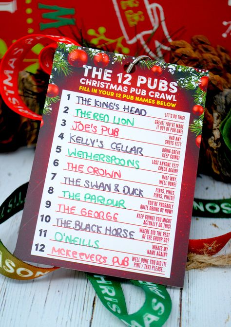 christmas 12 pubs list guide ideas https://www.wedfest.co/the-12-pubs-christmas-pub-crawl-list-party-favour-lanyards/ Christmas Party Favours, Christmas Pub, Vip Lanyard, Wristbands Festival, Christmas Party Accessories, Party Wristbands, Hen Party Accessories, Bar Crawl, Christmas Guide