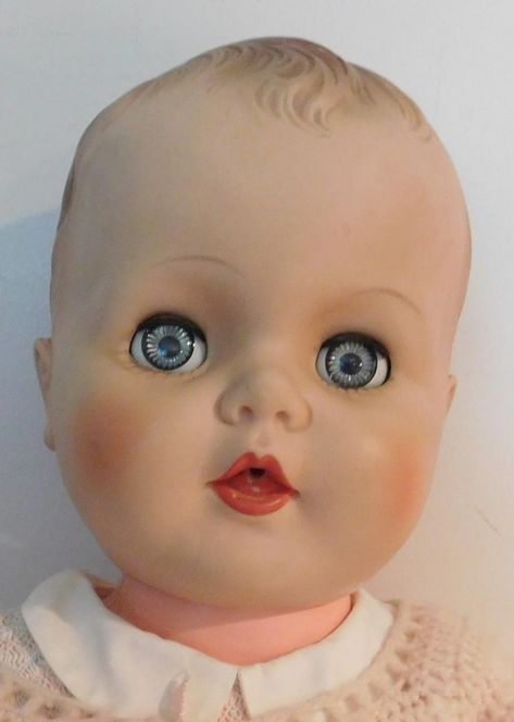 Vintage Toys 1960's 1950s, 1960 Dolls, 1950s Dolls, Big Baby Dolls, Vintage Toys 1960s, Baby Doll Nursery, Back Of Head, Monster Toys, Mattel Dolls