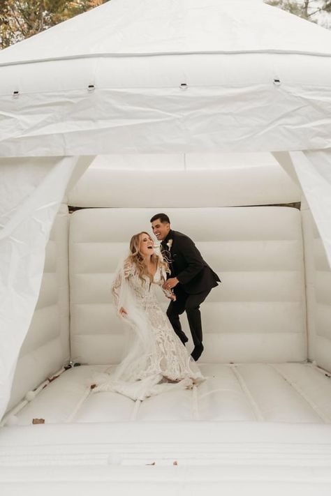 Bounce House Wedding Photos, Bounce Houses, Bounce House, October Wedding, House Wedding, Future Wedding, Wedding Inspo, Dream Life, Big Day