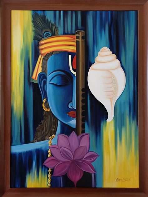 Shri Krishna Canvas Painting, Radha Krishna Big Canvas Painting, Canvas Art Krishna, Krishna Abstract Painting, Krishna Painting On Canvas, Krishna Canvas Painting, Radha Krishna Modern Art, Canvas Board Painting, Modern Art Canvas Painting