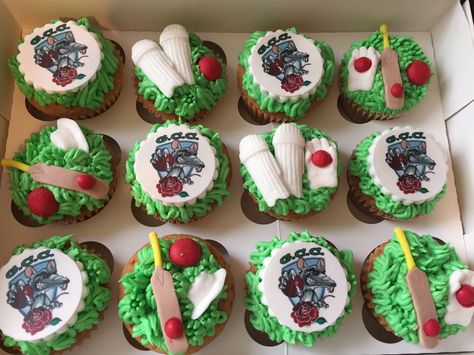 Cricket cupcakes Poke Cakes, Cake Creations, Baking, Cake