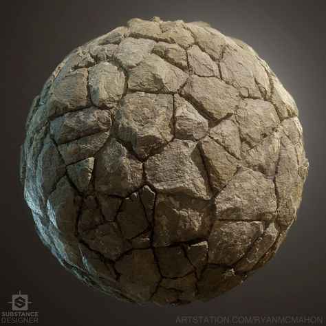 Stone Texture Drawing, Ryan Mcmahon, 3ds Max Tutorials, Easy Diy Hacks, Stone Sphere, C Tattoo, Travel Poster Design, Substance Designer, Art Station