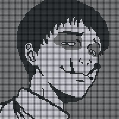 Junji Ito, Alpha Pattern, Friendship Bracelet, Pixel Art, Bracelet, Anime, Pattern