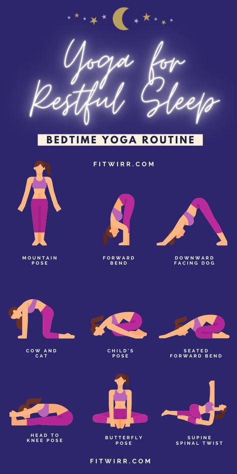 Bedtime Yoga Poses, Night Time Yoga, Night Yoga, Evening Yoga, Bedtime Yoga, Resep Diet, Relaxing Yoga, Outfit Yoga, Yoga Exercises