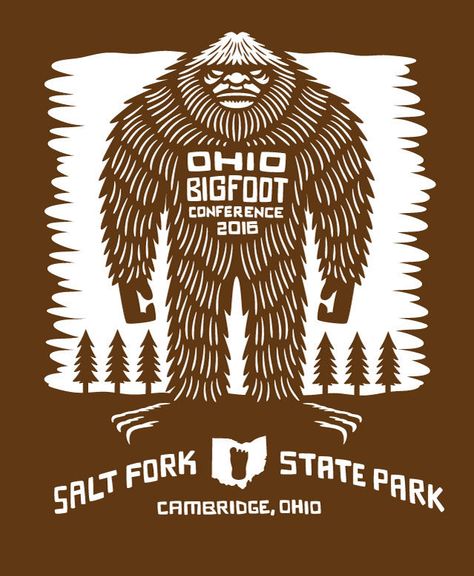 Ohio Bigfoot Conference T Shirt 2016 artwork Sasquatch Art Illustration, Bigfoot Poster, Big Foot Art, Sasquatch Sticker, Sasquatch Art, Bigfoot Illustration, Bigfoot Pictures, Yeti Bigfoot, Pie Grande