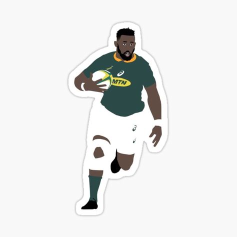 Springbok Illustration, Rugby Illustration, Rugby Party, Sport Stickers, Siya Kolisi, Springbok Rugby, Dtf Printing, Illustration Vector, 3rd Birthday