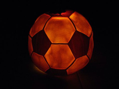 Soccer Ball Pumpkin, Best Pumpkin Carving Ideas, Best Pumpkin Carving, Pumpkin Decorating Diy, Pumkin Carving, 90s Fashion Outfits Hip Hop Party, Creative Pumpkin Carving, Amazing Pumpkin Carving, Pumpkin Carving Designs