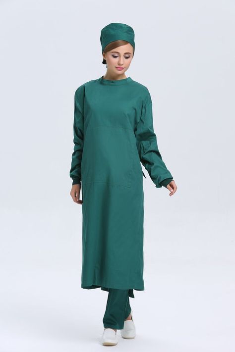 Green Hospital, Scrub Dress, Hospital Uniform, Surgeon Scrubs, Surgical Gown, Medical Scrubs Fashion, Surgical Gowns, Church Leadership, Clothes Green