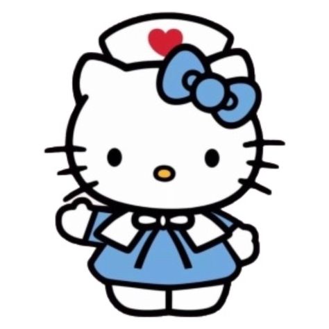 Hello Kitty Nurse, Png Hello Kitty, Hello Kitty Icons, Hello Kitt, Nurse Stickers, Hello Kitty Imagenes, Kitty Drawing, Hello Kitty Backgrounds, Hello Kitty Drawing