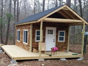 Diy Tiny Cabin, Tiny Cabin Design, Woods Project, Building A Small Cabin, Small Cabin Plans, Shed Cabin, Diy Cabin, Little Cabin In The Woods, Wooden Cabin