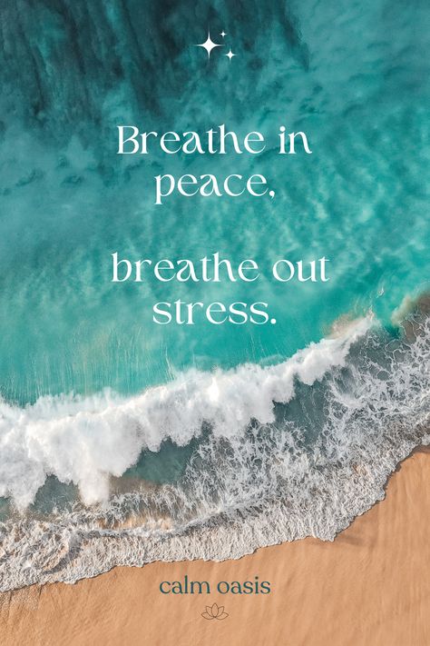 Breathe in, breathe out | Calmness Quotes | Calm Quotes | Positive QuotesFind your inner calm.   #Calm #InnerPeace #StressRelief Calm Space Aesthetic, Be Calm Quotes, Unwind Aesthetic, Calmness Quotes, Stay Calm Quotes, Calm Personality, Calming Quotes, Positive Living Quotes, Calm Life