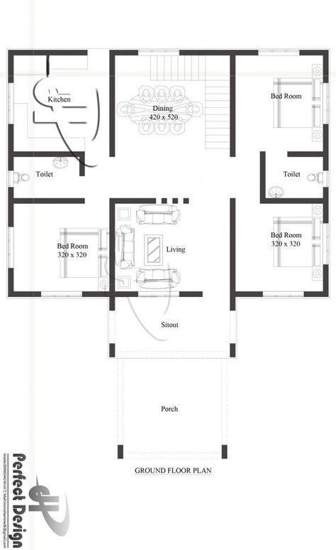 1110 Square Feet 3 Bedroom Single Floor Modern House and Plan - Home Pictures Ground Floor House, House Plan 3 Bedroom, 500 Sq Ft House, 2bhk House Plan, Modern House Floor Plans, Indian House Plans, Modern Contemporary Homes, House Plans 3 Bedroom, Latest House Designs