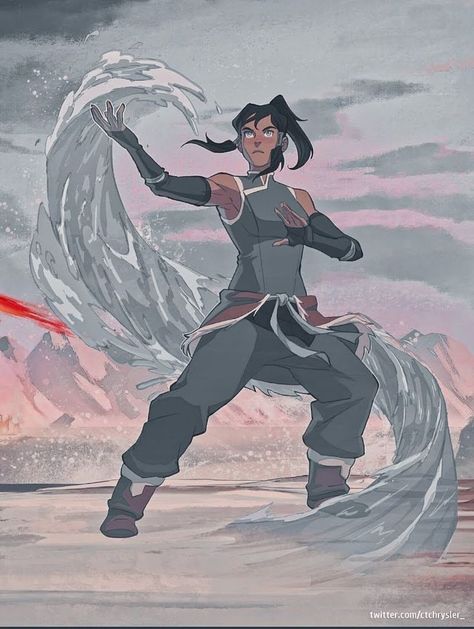 Waterbender Poses, Korra Avatar Fanart, Avatar Korra Fanart, Waterbending Poses, Korra Waterbending, Legend Of Korra Fan Art, Legend Of Korra Art, Korra Art, Korra Fanart