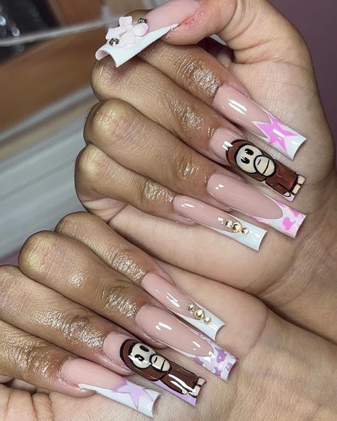 5⭐️ - follow @setsbyevelyn for more <3 - - - * #explore #montebello #lanailtech #commerce#montebellonailtech #eastlosangeles #montebellonails #nailsnailsnails #nailquotes #nails2inspire #nailsofinstagram #blingnails #naildesign Hood Nails, Nail Quotes, La Nails, East Los Angeles, Spring Nail Designs, Brighter Days, Spring Nail, Nail Designs Spring, Bling Nails