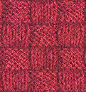 Knitting Stitch Patterns-Basketweave Stitch II Basketweave Stitch, Knitting Help, Knit Dishcloth, Diy Weaving, Knitting Instructions, Purl Stitch, Moss Stitch, Blanket Knitting Patterns, Knit Stitch Patterns