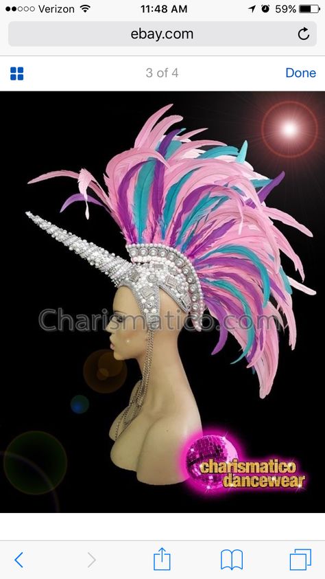 Unicorn Headdress, Head Peice, Diy Unicorn Costume, Sewing Designs, Carnival Outfit, Headpiece Diy, Unicorn Costume, Unicorn Head, Head Dress