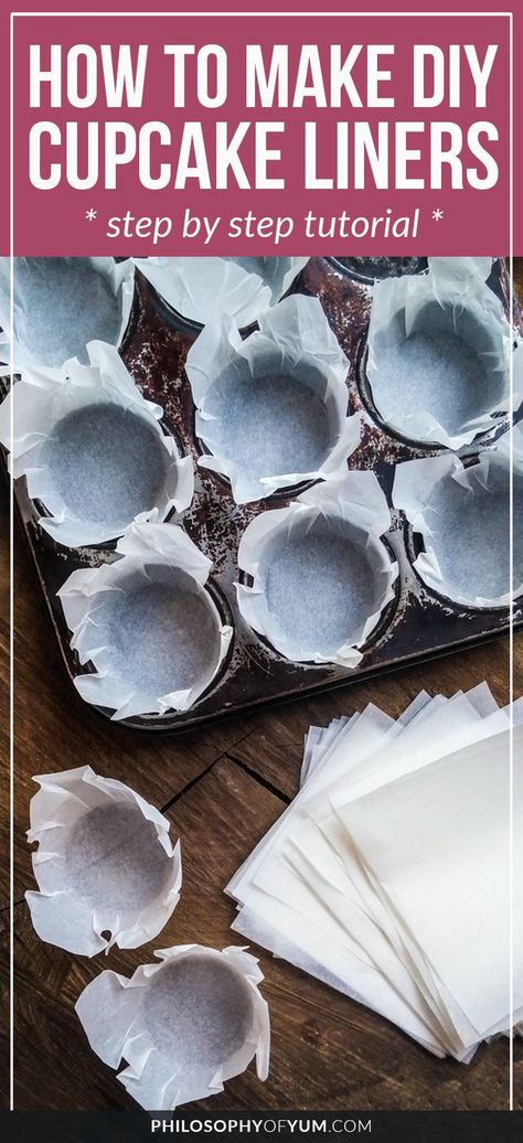 baking tips | baking tips and tricks | diy cupcake cases | diy cupcake liners | diy muffin liners Baking Paper Muffin Cases, Packaging Muffins For Bake Sale, Cupcake To Go Container Diy, Diy Cupcake Liners How To Make, Cupcake Papers Liners, Muffin Packaging Ideas, Diy Muffin Liners, Diy Cupcake Liners, Diy Muffins