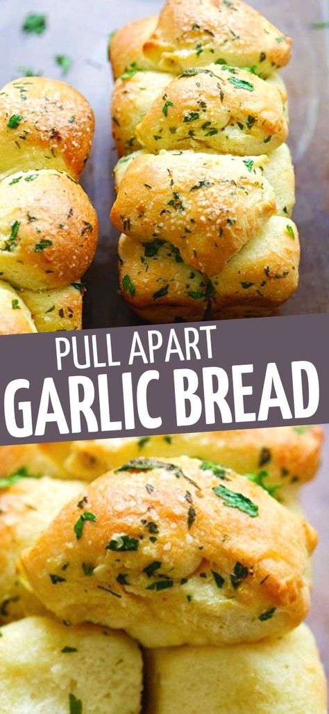 Baked Bread Recipes, Best Garlic Bread Recipe, Homemade Garlic Bread Recipe, Best Homemade Bread, Pull Apart Garlic Bread, Homemade Baked Bread, Homemade Garlic Bread, Garlic Bread Recipe, Baked Bread