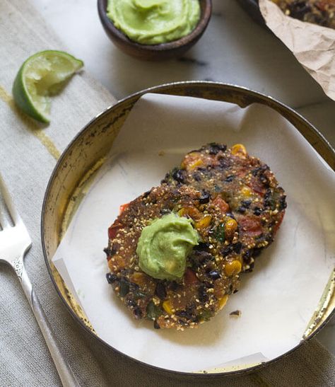 Black Bean Cakes, Bean Cakes, Avocado Butter, Cozy Kitchen, Black Bean, Vegetarian Dishes, Black Beans, Veggie Recipes, Guacamole