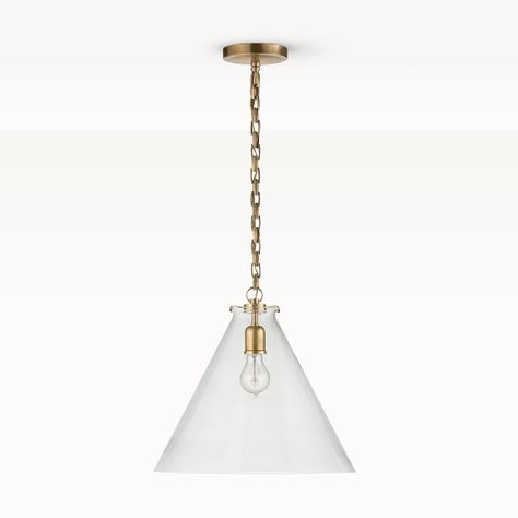 Pendant Lighting | Luxury Pendant Lights | Williams Sonoma Lantern Pendant Lighting, New House - Kitchen, Brass Pendant Light, Kitchen Pendants, Kitchen Pendant Lighting, Lantern Pendant, Ceiling Height, Led Wall Lights, Williams Sonoma