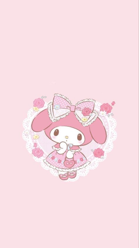 My Melody Apple Watch Wallpaper, Cute My Melody Wallpaper, Cute Posters For Bedroom, Cute Backrounds, Wallpaper Pink Cute, Melody Wallpaper, My Melody Wallpaper, Kawaii Background, Hello Kitty Themes