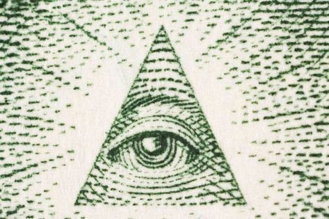 Dollar Bill Symbols: What They Mean | Reader's Digest Triangle Eye, Pyramid Scheme, Mind Blowing Facts, John Adams, Eye Eye, Seeing Eye, All Seeing Eye, Eye Tattoo, All Seeing