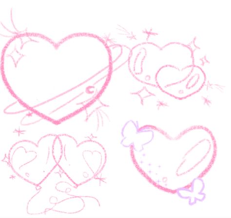 please feel free to comment/dm pictures if u get one of these ! ⊹ ⋆ﾟ꒰ ఎ ♡︎ ໒ ꒱ ⋆ﾟ⊹ Y2k Hearts Drawing, Fancy Heart Drawing, Chicano Valentine Art, Heart Design Drawing, Chicano Heart Drawing, Vday Art, Cute Heart Drawings, Cute Instagram Pictures, Heart Drawing