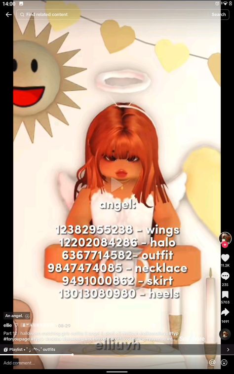 Angelic Outfits, Berry Avenue Outfit Codes, Roblox Outfit Codes, Best Friend Letters, Zepeto Looks Ideas, Pic Code, Teen Halloween, Devil Costume, Decal Codes