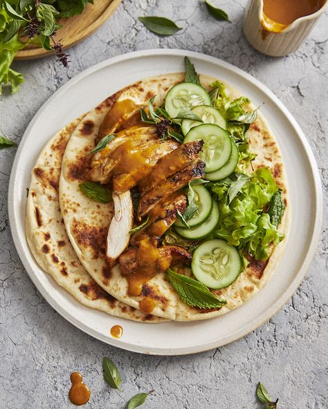 Charred Chicken, 15 Minute Recipes, Thai Satay, Satay Sauce Recipe, Sweet And Sour Prawns, Marions Kitchen, Easy Peanut Sauce, Satay Chicken, Marion Grasby