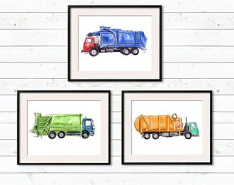 Browse unique items from FlightsByNumber on Etsy, a global marketplace of handmade, vintage and creative goods. Truck Room Decor, Truck Bedroom, Truck Room, Toddlers Room, Car Room, 8x10 Prints, Vintage Airplane, Classic Automobiles, Car Themes