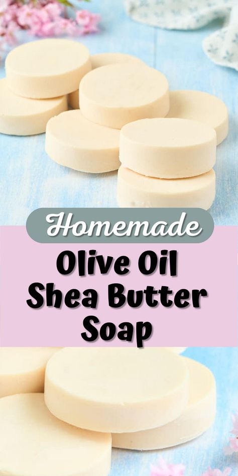 Soap Making For Beginners Recipes, Olive Oil Soap Recipe, Shea Butter Soap Recipe, Soap Making For Beginners, Beginners Recipes, Natural Soaps Recipes, Diy Soap Bars, Easy Soap Recipes, Cold Process Soap Recipes