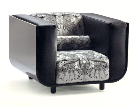 Normandie armchair (Versace): With the Normandie sofa Versace Home offers an original interpretation of upholstery. Versace Chair, Versace Home, Single Sofa, Chairs Armchairs, Tub Chair, Sofa Chair, Furniture Chair, Sofa Set, Written By