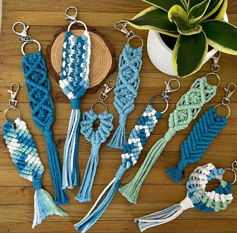 Makramee Keychain, Macrame Keychain Packaging Ideas, 2 Color Macrame Keychain, Macrame Keychain Boho, Crystal Macrame Keychain, Macrame Keychain 5mm, Simpul Makrame, Hand Embroidery Patterns Free, Macrame Knots Tutorial