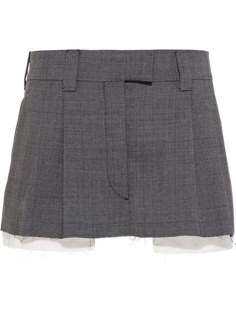 Skirt Png, Mini Skirt Grey, Check Mini Skirt, Prince Of Wales Check, Grey Mini Skirt, City Dress, Van Cleef Arpels, Summer Beach Wear, Straight Skirt