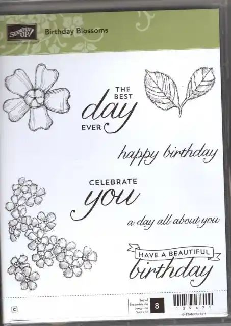 Birthday Blossoms | Stamping Smiles Stampin Up Birthday Blossoms, Contest Design, You Are Awesome, Stamping Up, Stampin Up Cards, Inspirational Cards, Stamp Set, Blossom, Stampin Up