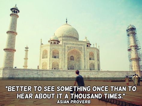 Travel quotes. Wanderlust Taj Mahal Quotes, Travel Quotes Wanderlust, Cute Images With Quotes, Favorite Book Quotes, Quotes Inspirational Positive, Creative Instagram Photo Ideas, Friend Quotes, Truth Quotes, Islamic Love Quotes