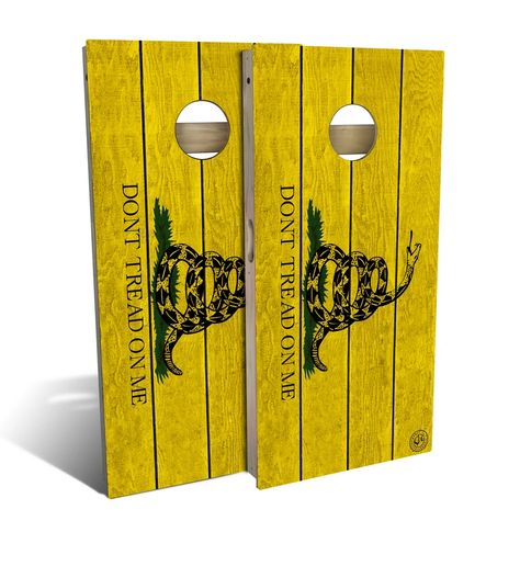 Don't Tread On Me Cornhole Board Set | Tailgating – Slick Woody's Best Cornhole Boards, Wedding Cornhole Boards, Cornhole Board Wraps, Cornhole Designs, Cornhole Wraps, Custom Cornhole Boards, Win Free Stuff, Don't Tread On Me, Cornhole Board