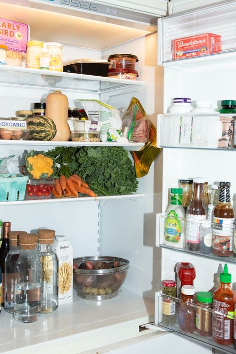 Inside Restaurateur Claire Chan’s Kitchen and Fridge - Coveteur Inside Fridge Photography, Fridge Photography, Fridge Inside, Inside Fridge, Future Mood, Soho Apartment, Girl Apartment, Trendy Food, Kitchen Fridges