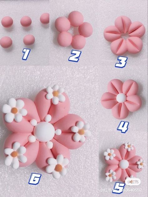 Palmer Clay Ideas, Air Dry Clay Flowers, Clay Flower Mirror, Polymer Clay Bear, Cercei Din Lut Polimeric, Bracelet Clay, Clay Beads Bracelet, Clay Arts, Clay Crafts For Kids