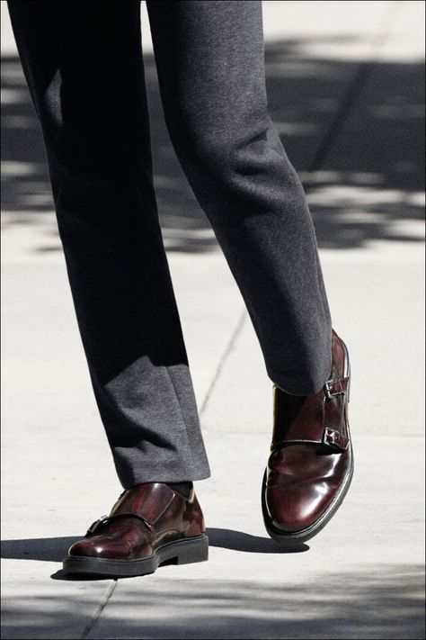 Fit for fall. Slip into the Damire double monk strap dress shoes from Calvin Klein. Monk Strap Shoes Men, Monk Strap Dress Shoes, Boots Men Outfit, Double Monk Strap Shoes, Monk Shoes, Double Monk Strap, Gentleman Shoes, Monk Strap Shoes, Casual Leather Shoes