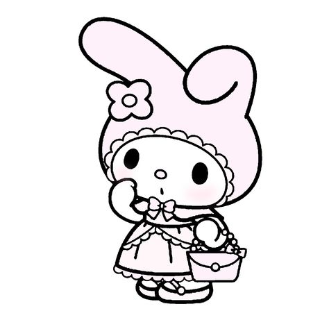 My Melody Outline, Insta Png, Marsha And The Bear, Paper Stand, Kitty Drawing, Hello Kitty Drawing, Cute Doodles Drawings, Disney Coloring Pages, Web Graphics