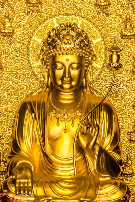 Thai Buddha Statue, Arte Yoga, Gold Bullion Bars, Golden Buddha, Buddha Temple, Buddha Art Painting, Gold Money, Buddha Sculpture, Laughing Buddha