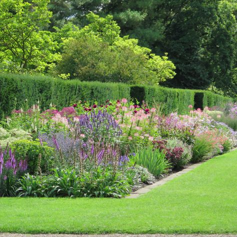 Cottage Garden Borders, English Garden Design, Cottage Garden Design, Sloped Garden, Flower Garden Design, Veg Garden, Pollinator Garden, Outdoor Gardens Design, Garden Landscape Design