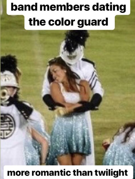 Color Guard Memes, Color Guard Quotes, Marching Band Jokes, Marching Band Problems, Marching Band Memes, Colour Guard, Band Problems, Marching Band Humor, Band Jokes