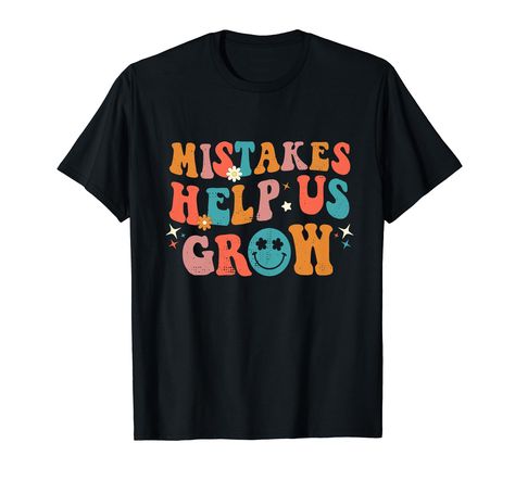 PRICES MAY VARY. First Day Of School Back to School Mistakes Help Us Grow shirt. Cute gift for kids women men first day of school, kindergarten, pre-k, PreK, preschool, middle school, elementary school, first grade, 2nd grade, 3rd, 4th grade, 5th grade students, teachers. Back to school shirt, Celebrate first day of school, cute first day shirt! Hip Hip Hooray Happy first Day of School! Cute costume gift for students, teachers, men, women, kids, boys, girls, daughter, son, granddaughter, grandso Teacher Back To School, First Day School, First Day Of School Outfit, Cute Presents, Empty Nest, Middle School Teachers, Retro Tshirt, School Outfit, First Day Of School