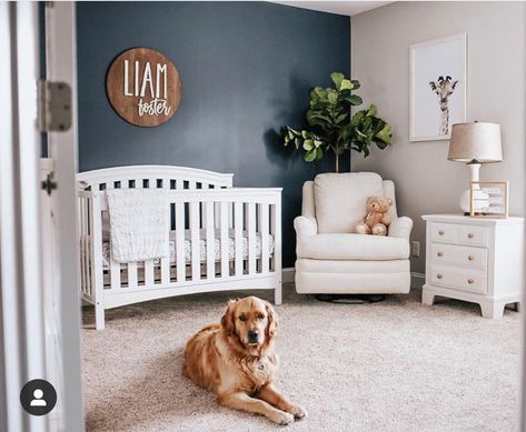 Boy Nursery Ideas Simple, Navy Blue Nursery Boy, Grey And Navy Nursery, Baby Boy Nursery Ideas, Nursery Inspiration Boy, Navy Nursery Boy, Boy Nursery Ideas, Navy Blue Nursery, Baby Blue Nursery