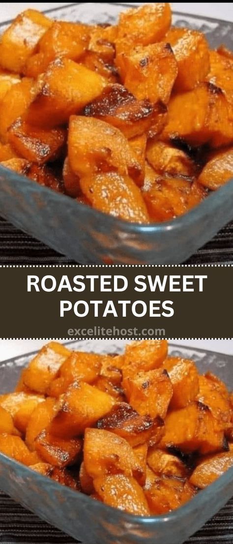 Food Potatoes, Potatoes Roasted, Potatoes Recipe, Potato Dishes, Sweet Potato Recipes, Side Recipes, Roasted Sweet Potatoes, Veggie Dishes, Roasted Potatoes