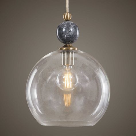 Check out Romelle Pendant from Shades of Light Uttermost Lighting, Marble Ball, Oxidized Brass, Glass Pendant Light, Modern Pendant, Aged Brass, Ceiling Pendant, Black Marble, Glass Globe